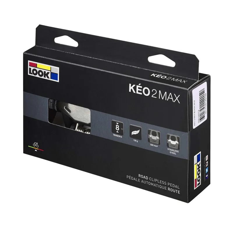 Look Keo 2 Max Clipless Road Pedals - Black-4