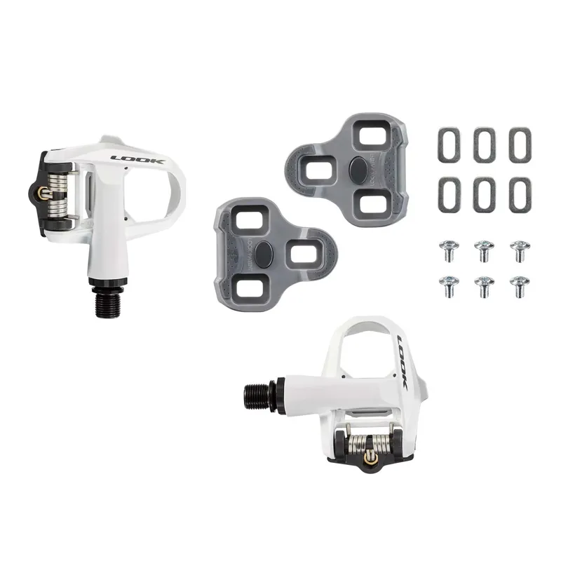 Look Keo 2 Max Clipless Road Pedals - White-3