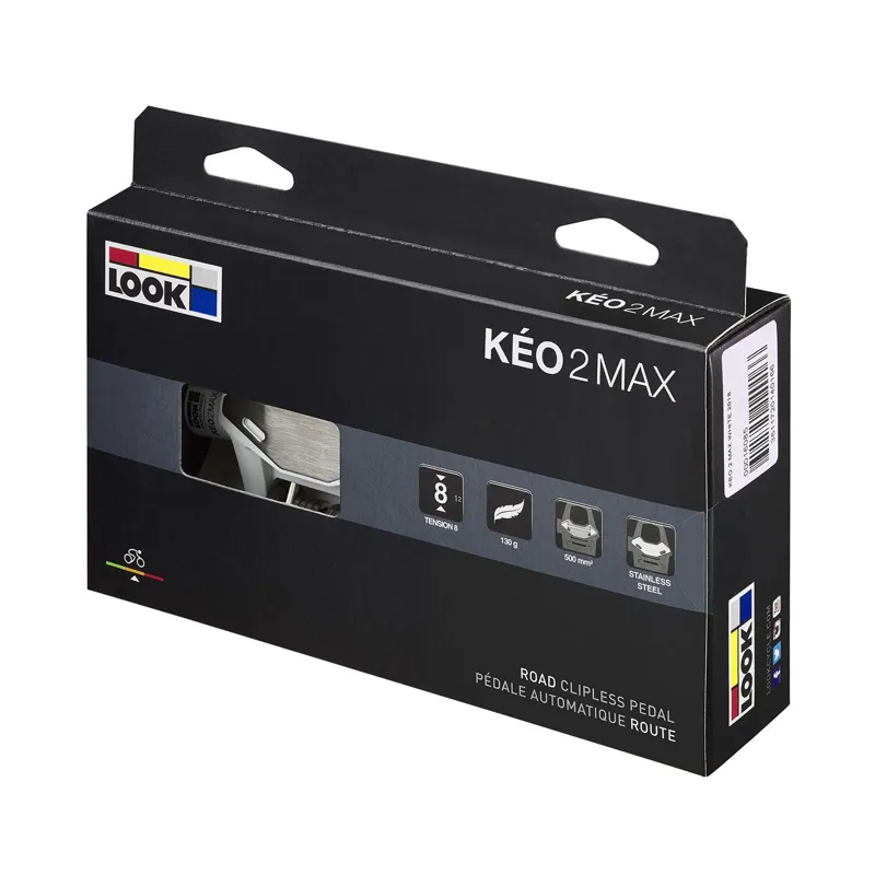 Look Keo 2 Max Clipless Road Pedals - White-4