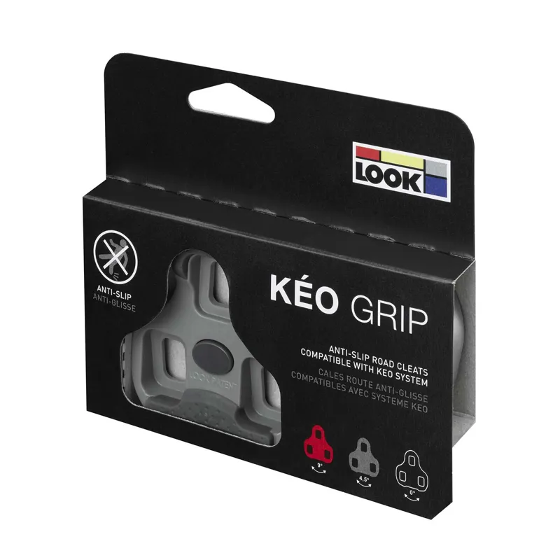 Look Keo Grip 4.5 Degrees Road Pedal Cleats - Grey-4