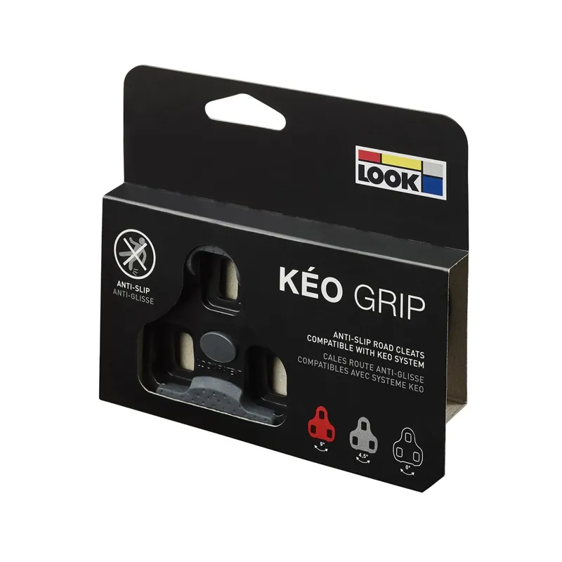 Look Keo Grip 0 Degrees Road Pedal Cleats - Black-4