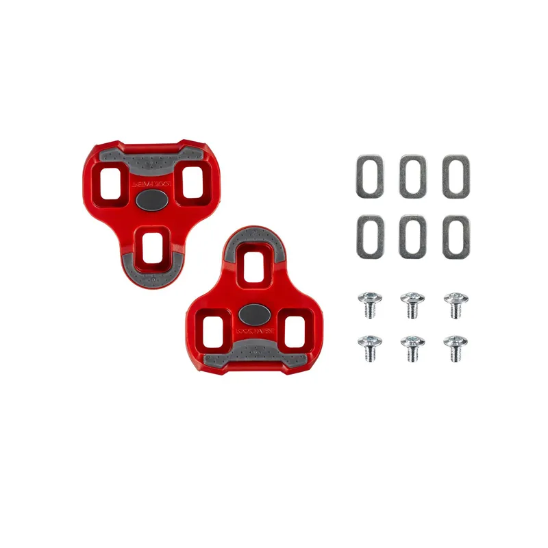 Look Keo Grip 9 Degrees Road Pedal Cleats - Red-3