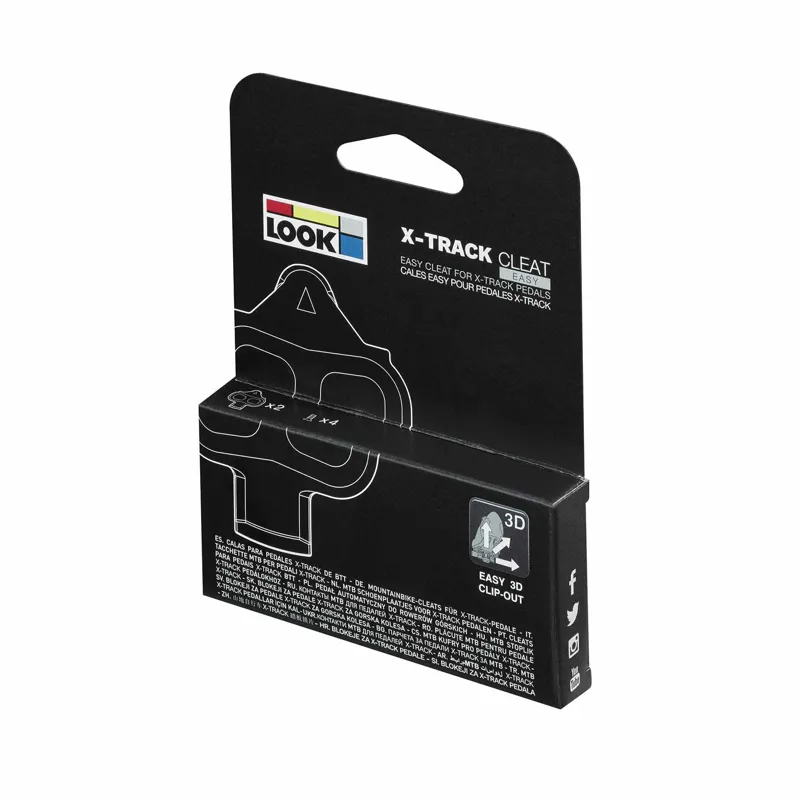 Look X-Track MTB Cleats - Easy Cleat - Silver-4