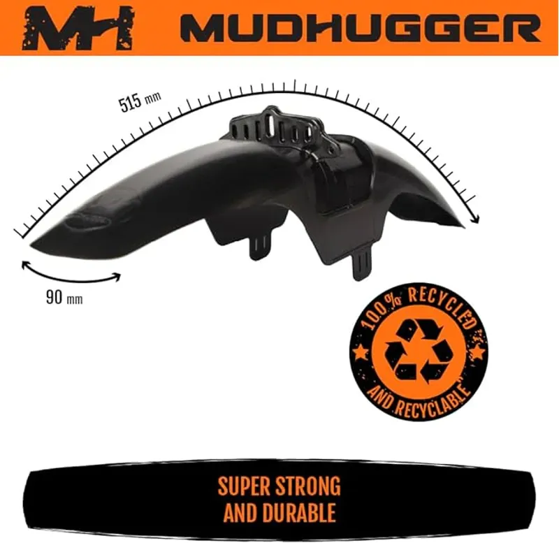 Mudhugger EVO Bolt-On LONG Front Mudguard - FOX Forks-1