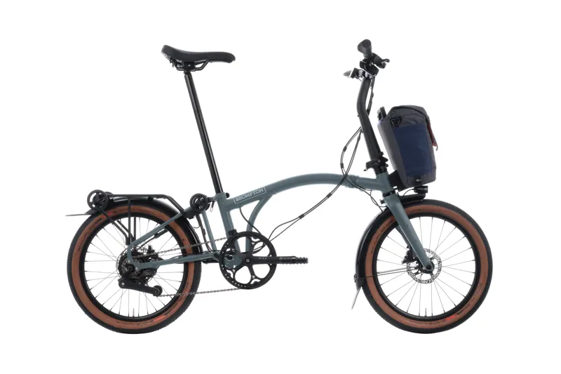 Brompton G Line 4 Speed SuperRoll+ 2027 Electric Folding Bike - Lake Grey