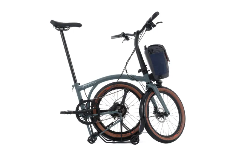 Brompton G Line 4 Speed SuperRoll+ 2027 Electric Folding Bike - Lake Grey-3