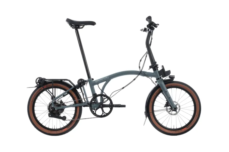 Brompton G Line 4 Speed SuperRoll+ 2027 Electric Folding Bike - Lake Grey-1