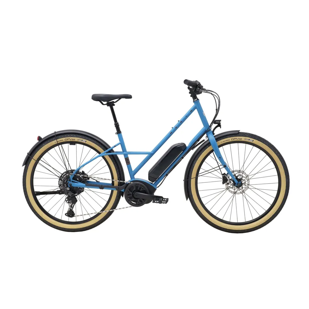 uPRISE Bikes Marin Larkspur E 2025 Electric Hybrid Bike - Gloss Blue | Price match, 365 day return s, 18-Month Warranty, Finance Available & Free UK Delivery