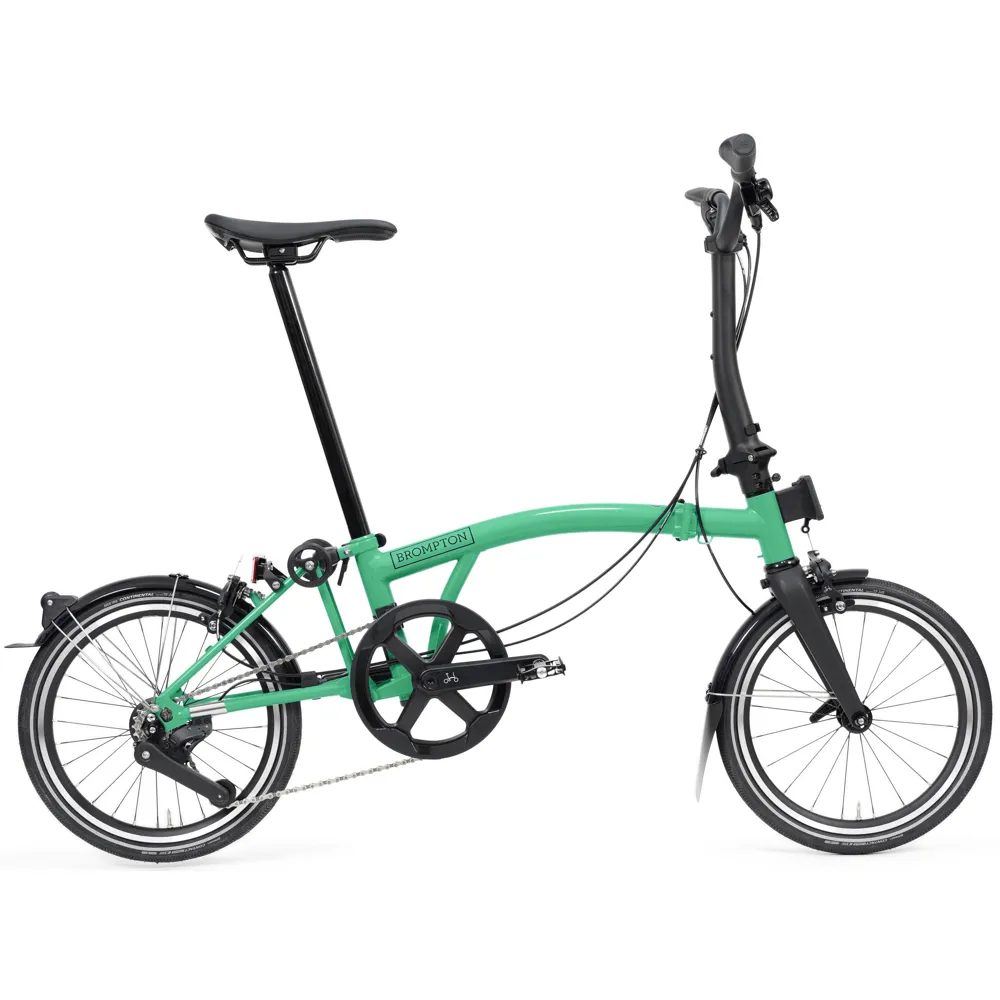 uPRISE Bikes Brompton P line V2 4 Speed Mid Bar 2026 Folding Bike - Palm Green | Price match, 365 day returns, 18-Month Warranty, Finance Available & Free UK Delivery
