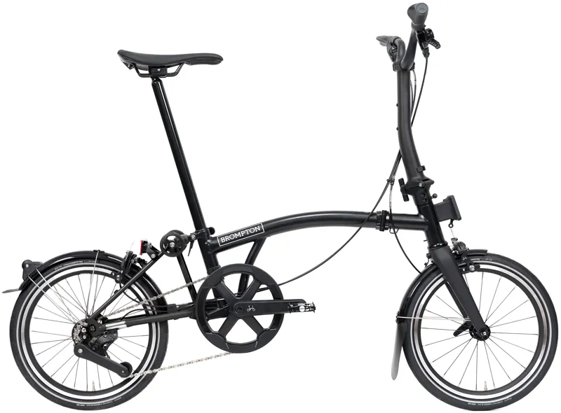 Brompton P line V2 4 Speed Mid Bar 2026 Folding Bike - Black