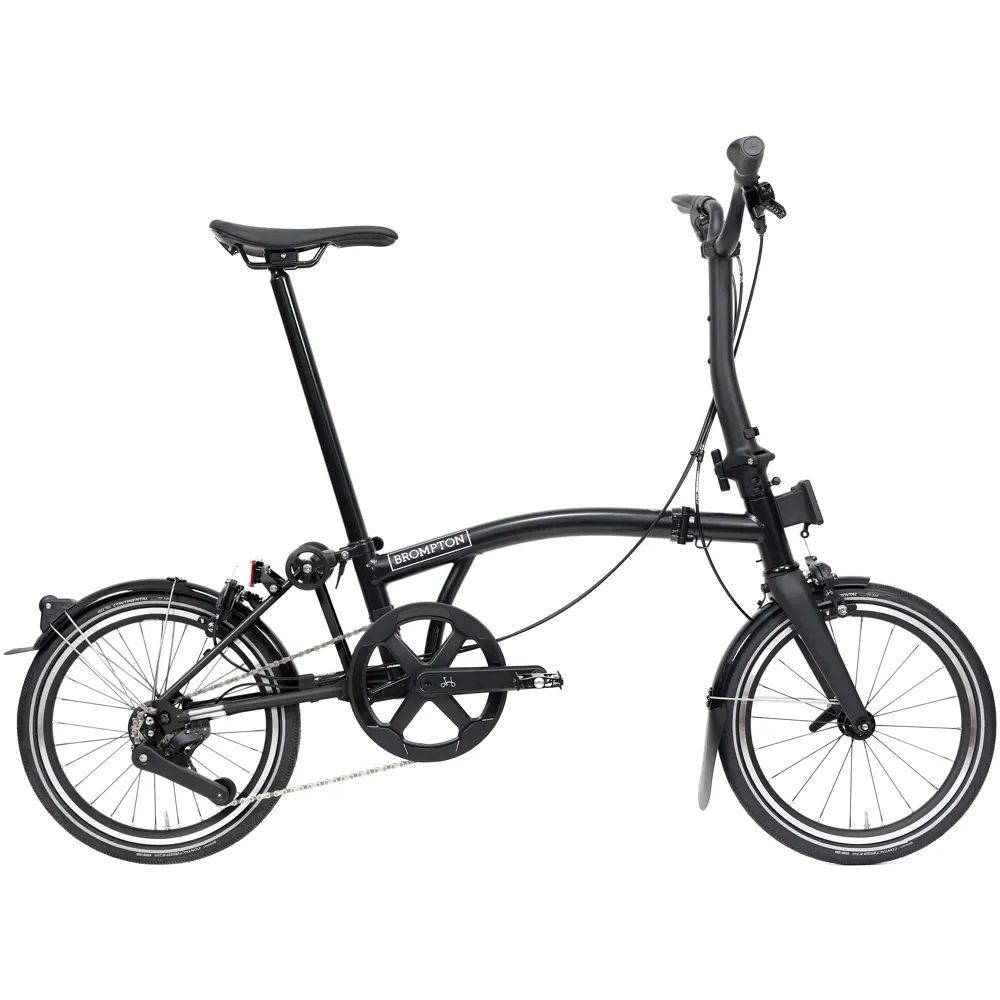 uPRISE Bikes Brompton P line V2 4 Speed Mid Bar 2026 Folding Bike - Black | Price match, 365 day returns, 18-Month Warranty, Finance Available & Free UK Delivery