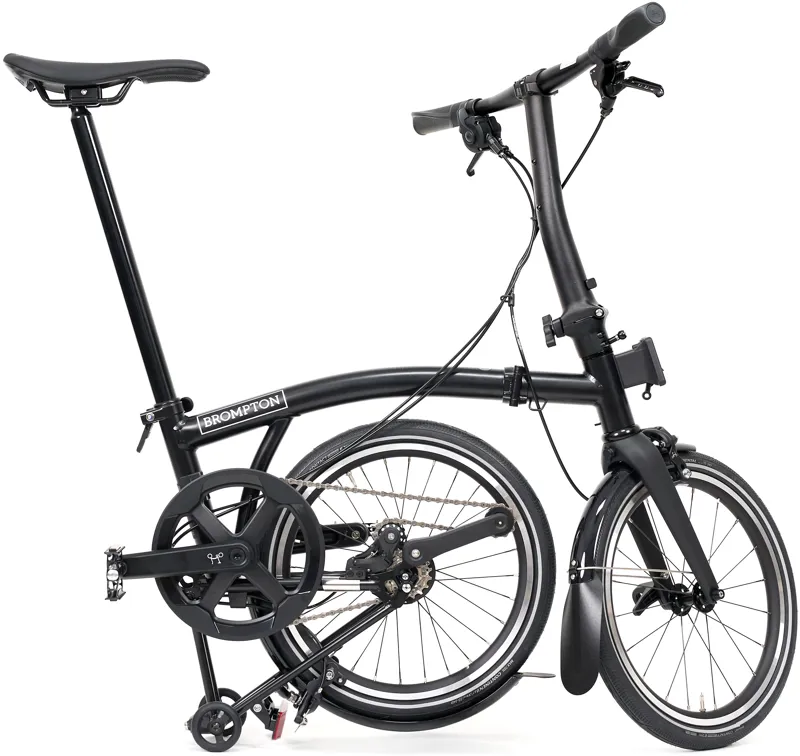 Brompton P line V2 12 Speed Low Bar 2026 Folding Bike - Matt Black-2