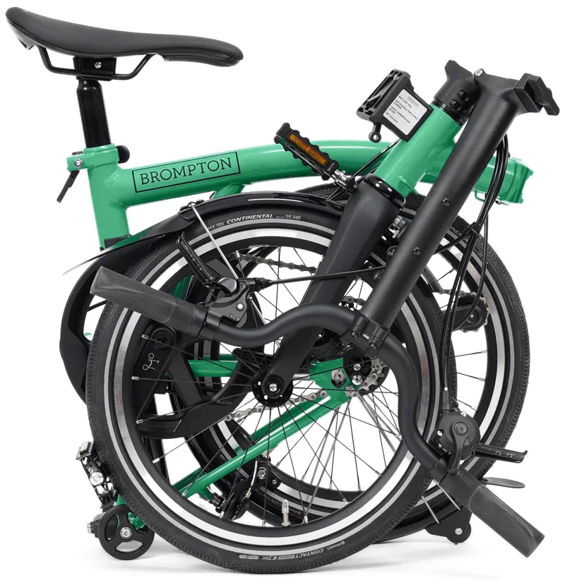 Brompton P line V2 4 Speed Mid Bar 2026 Folding Bike - Palm Green-3