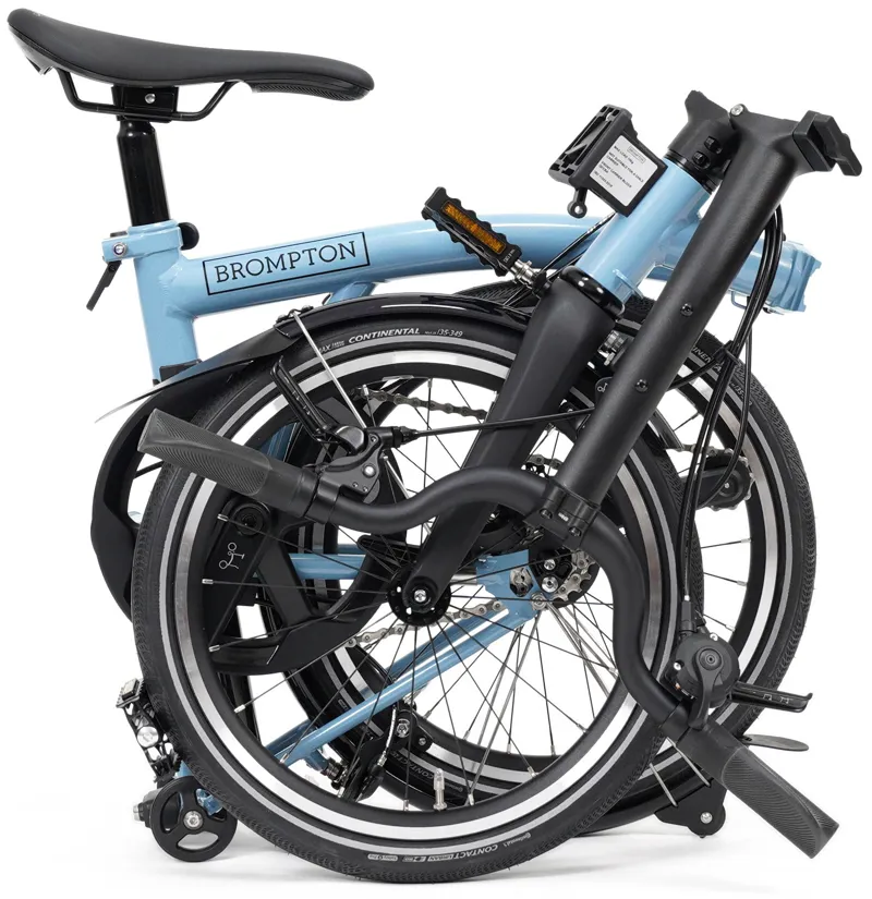 Brompton P line V2 4 Speed Mid Bar 2026 Folding Bike - Cloud Metallic-3