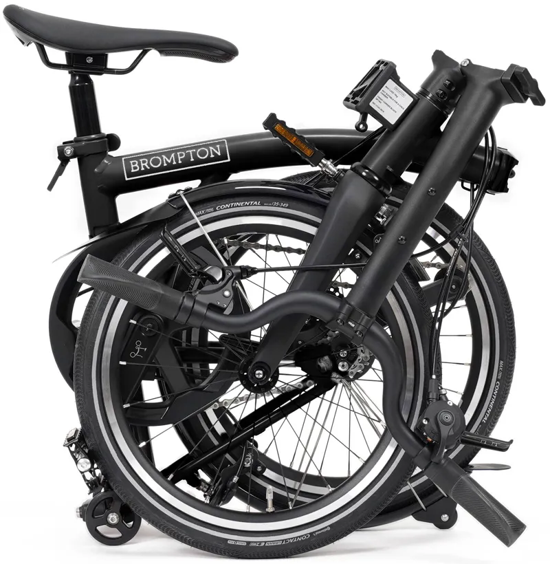 Brompton P line V2 4 Speed Mid Bar 2026 Folding Bike - Black-3