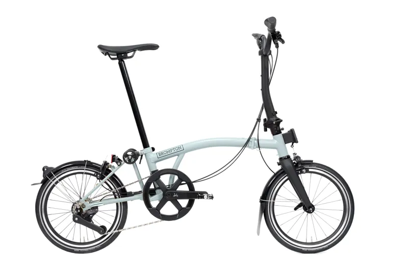 Brompton P Line 4-speed Mid Bar 2027 Folding Bike - Lunar Ice Metallic