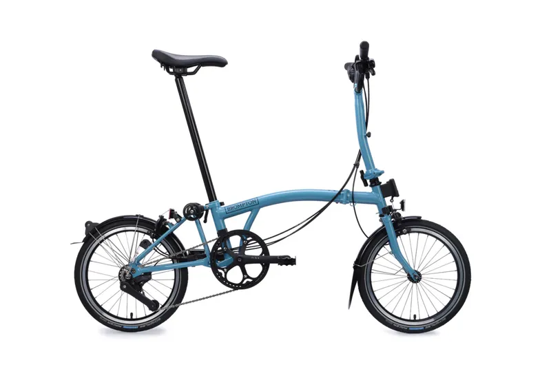 Brompton C Line 12 Speed Mid Bar 2026 Folding Bike - Cloud Metallic