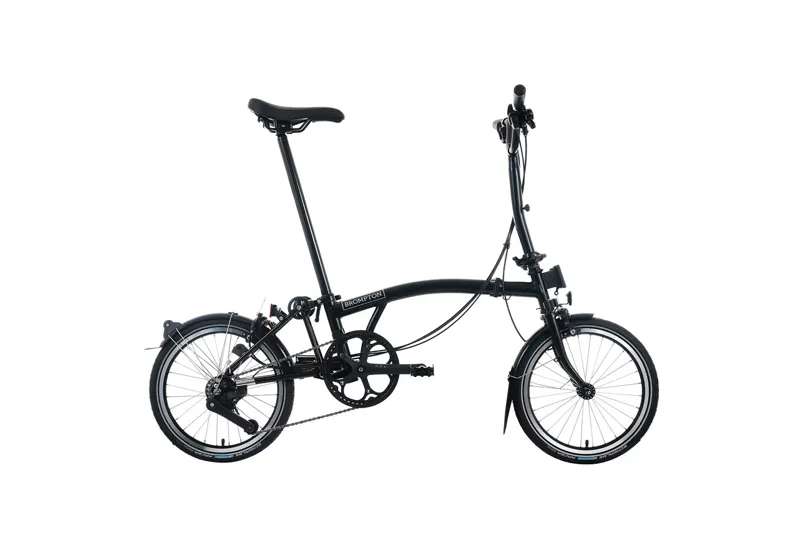 Brompton C Line 12 Speed Mid Bar 2026 Folding Bike - Black Matt