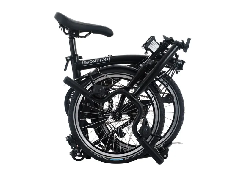 Brompton C Line 12 Speed Mid Bar 2026 Folding Bike - Black Matt-3