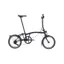 Brompton P Line Explore 2024 Mid 12-Speed Folding Bike - Midnight Black