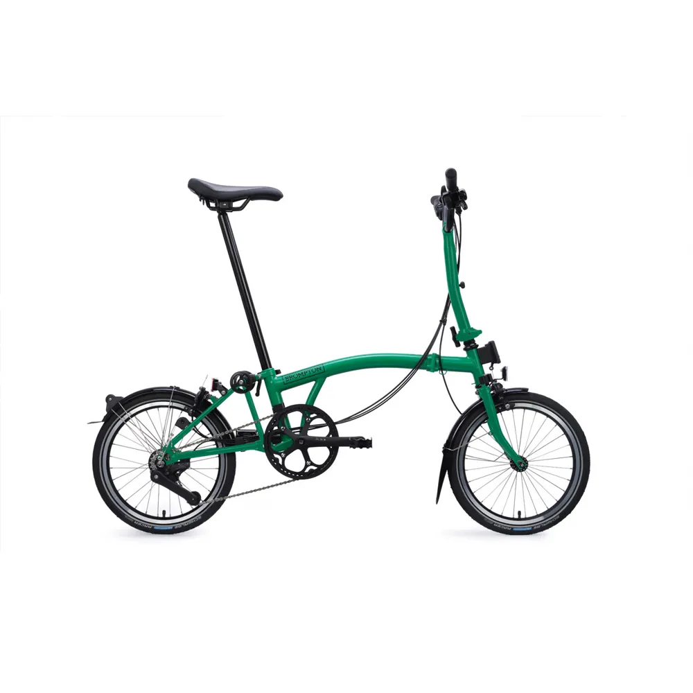 uPRISE Bikes Brompton C Line 12 Speed Mid Bar 2026 Folding Bike -  Palm Green | Price match, 365 day returns, 18-Month Warranty, Finance Available & Free UK Delivery