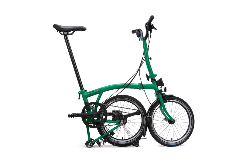 Brompton C Line 12 Speed Mid Bar 2026 Folding Bike -  Palm Green-2