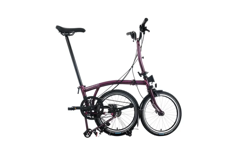 Brompton M12R C Line 12 Speed 2025 Folding Bike - Amethyst Lacquer-2