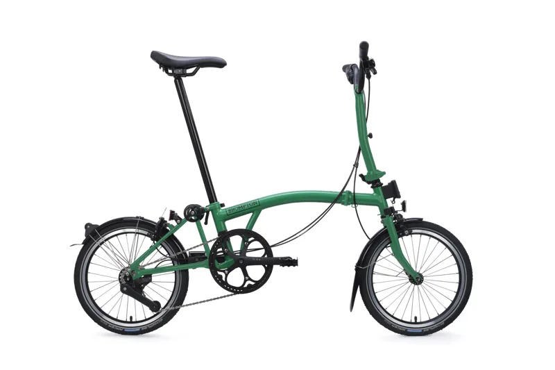 Brompton C Line 4 Speed Mid Bar 2026 Folding Bike - Palm Green