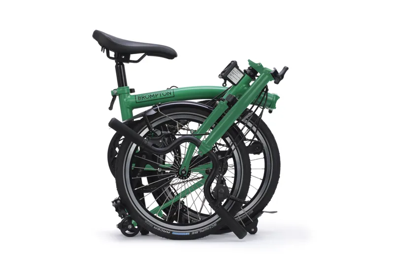 Brompton C Line 4 Speed Mid Bar 2026 Folding Bike - Palm Green-3