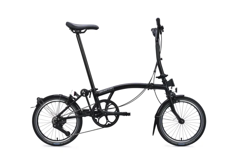 Brompton C Line 4 Speed Mid Bar + Rack 2026 Folding Bike - Matt Black