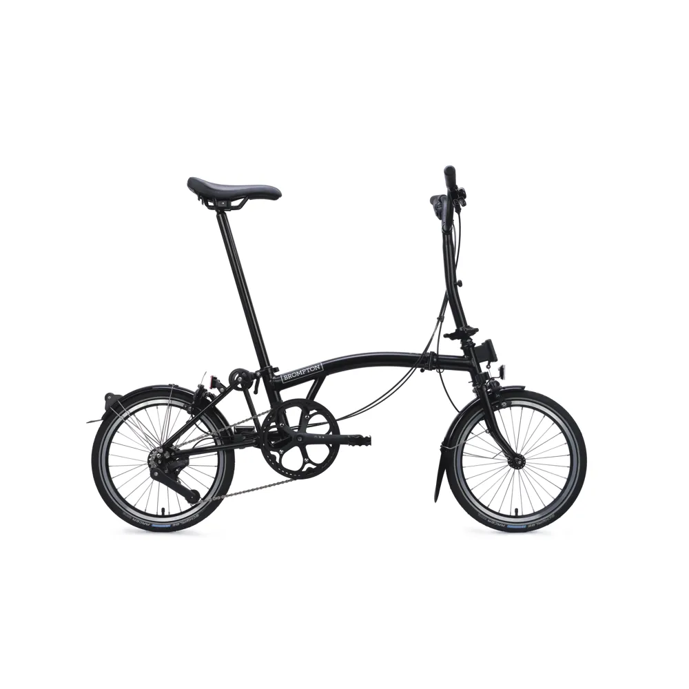 uPRISE Bikes Brompton C Line 4 Speed Mid Bar + Rack 2026 Folding Bike - Matt Black | Price match, 365 day return s, 18-Month Warranty, Finance Available & Free UK Delivery