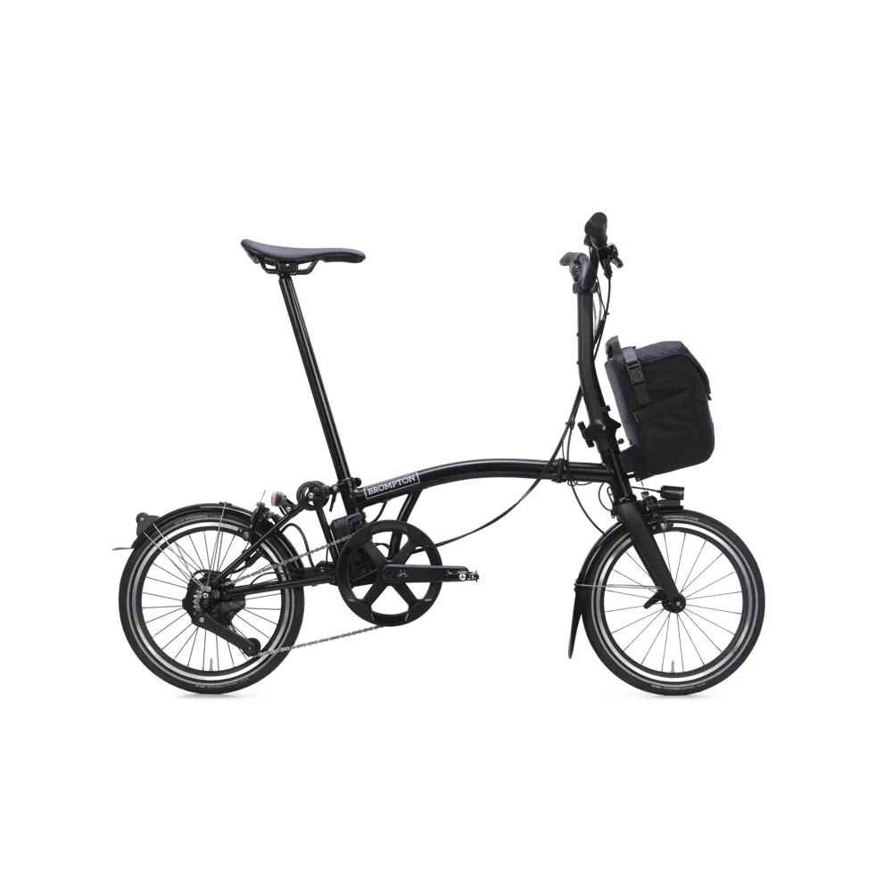uPRISE Bikes Brompton P Line 4 Speed Mid Bar 2026 Electric Folding Bike - Matt Black | Price match, 365 day returns, 18-Month Warranty, Finance Available & Free UK Delivery