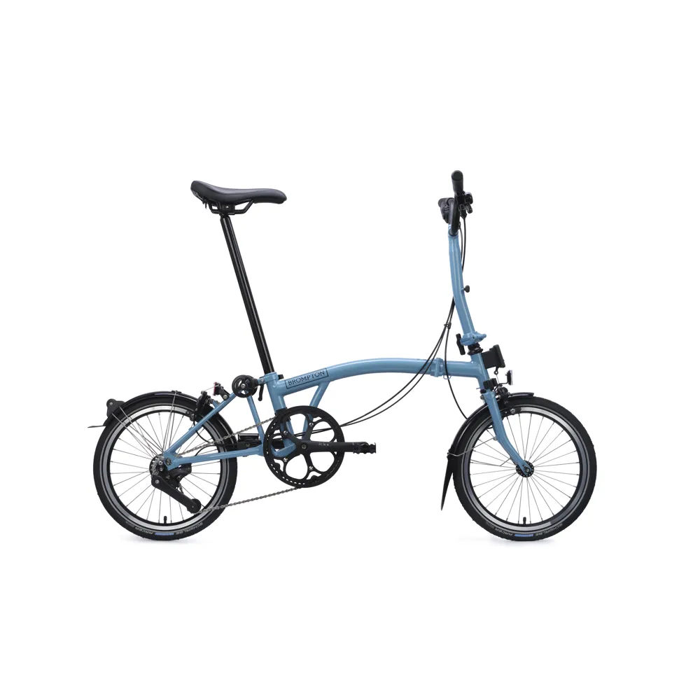 uPRISE Bikes Brompton C Line 4 Speed Mid Bar 2026 Folding Bike - Cloud Metallic | Price match, 365 day return s, 18-Month Warranty, Finance Available & Free UK Delivery