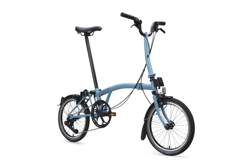 Brompton C Line 4 Speed Mid Bar 2026 Folding Bike - Cloud Metallic-1