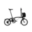 Brompton C Line 4 Speed Mid Bar 2026 Electric Folding Bike - Matt Black