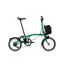 Brompton C Line 4 Speed Mid Bar 2026 Electric Folding Bike - Palm Green