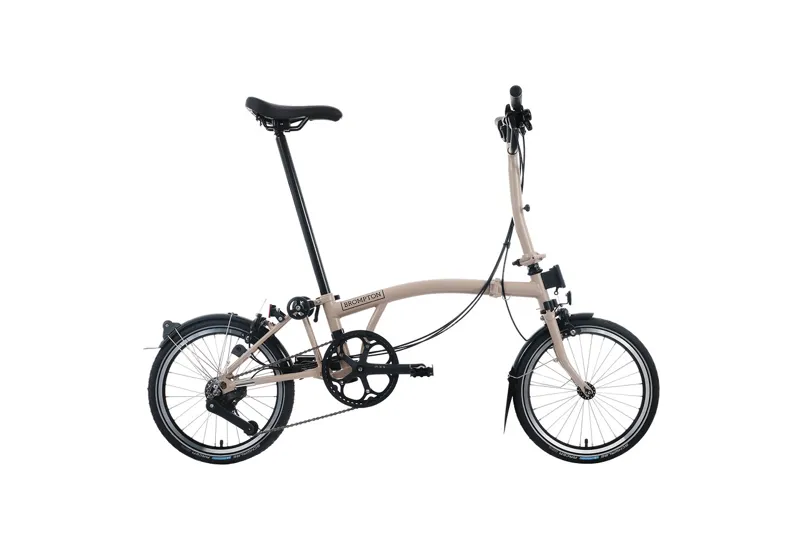 Brompton C Line 4 Speed Mid Bar 2026 Folding Bike - Dune Sand