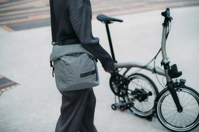 Brompton T Line 4 Speed e-Motiq Mid Bar 2026 Electric Folding Bike - Titanium-7