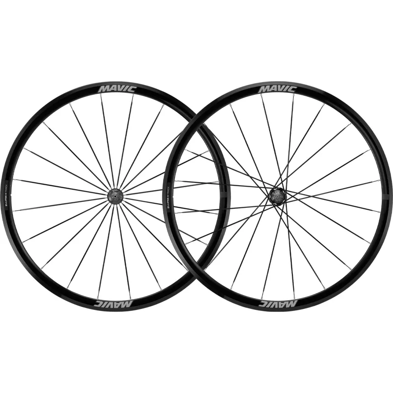 Mavic Ellipse II Track Rim Brake Road Wheelset - Black