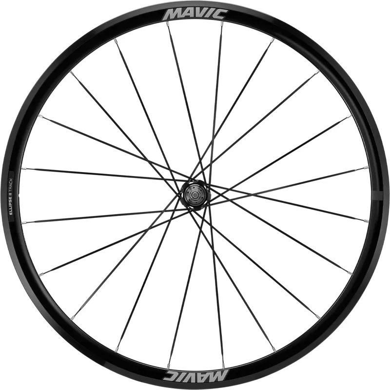 Mavic Ellipse II Track Rim Brake Road Wheelset - Black-2