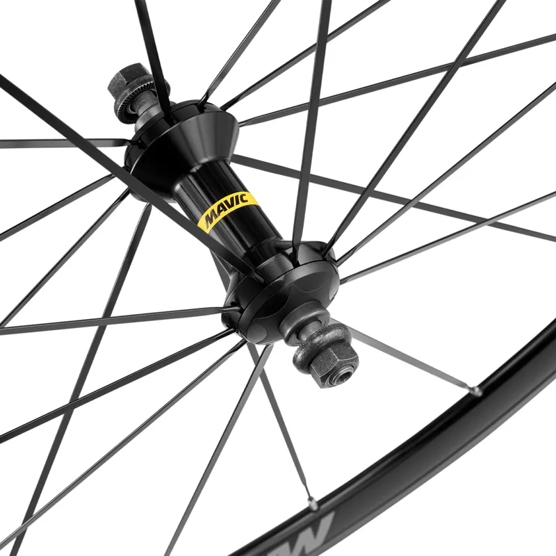 Mavic Ellipse II Track Rim Brake Road Wheelset - Black-5