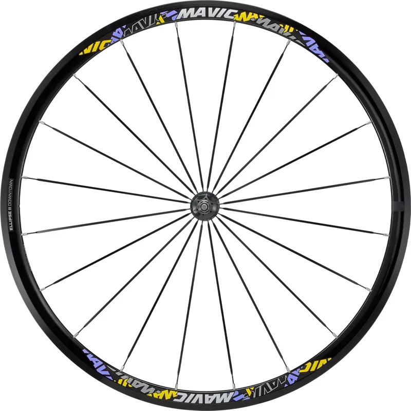 Mavic Ellipse II Downtown Track Rim Brake Road Wheelset - Black-1