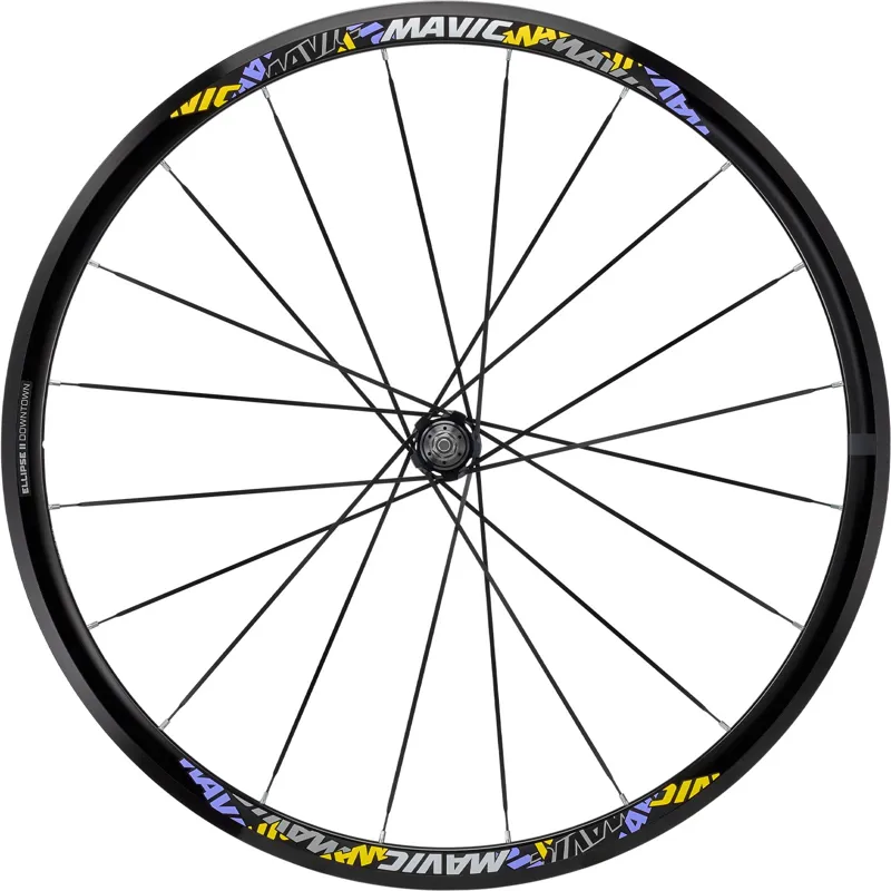 Mavic Ellipse II Downtown Track Rim Brake Road Wheelset - Black-2