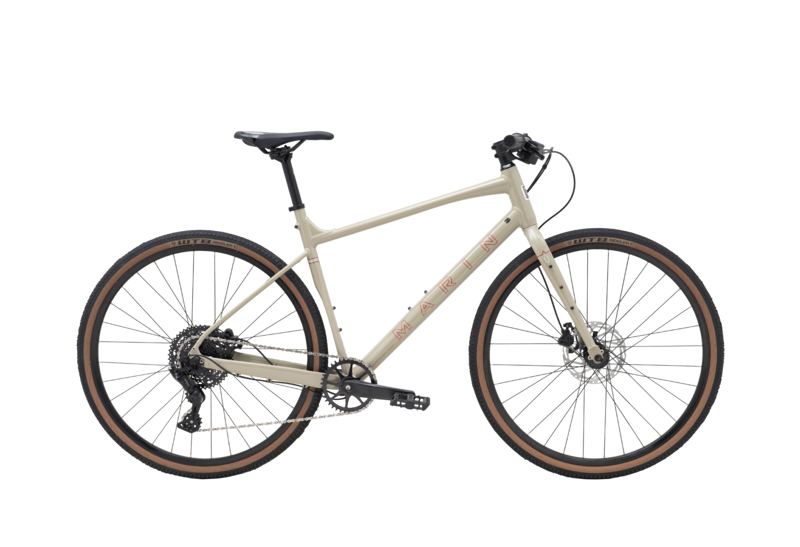 Marin DSX 2026 Flat Bar Gravel Bike - Khaki/Red