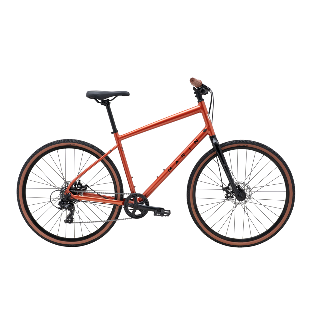 uPRISE Bikes Marin Kentfield 1 2026 Hybrid Bike - Orange | Price match, 365 day return s, 18-Month Warranty, Finance Available & Free UK Delivery