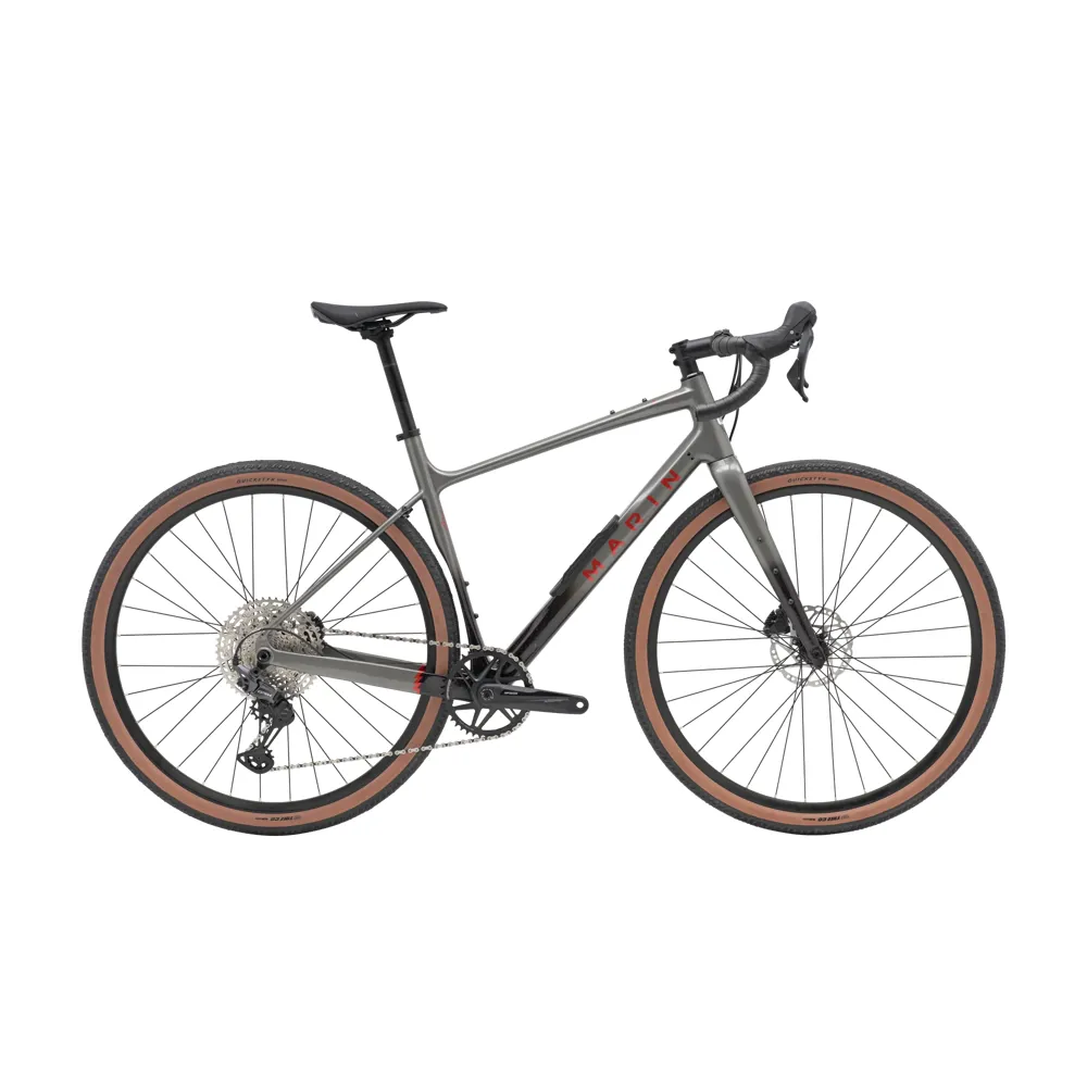 uPRISE Bikes Marin Headlands 1 2026 Carbon Gravel Road Bike - Grey/Black | Price match, 365 day return s, 18-Month Warranty, Finance Available & Free UK Delivery