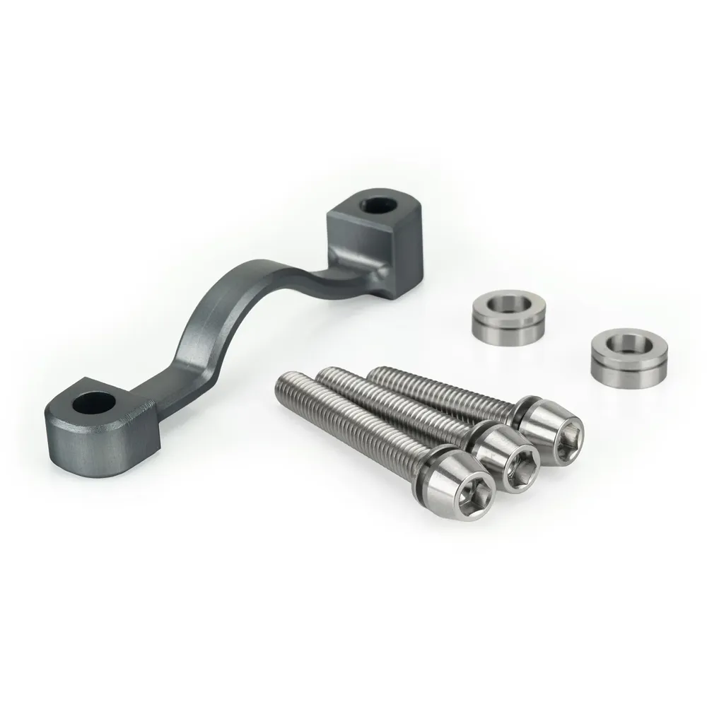 uPRISE Bikes Hel HEL Advocate +23mm Post Mount Caliper Titanium Bolt Kit - Grey | Price match, 365 day return s, 18-Month Warranty, Finance Available & Free UK Delivery