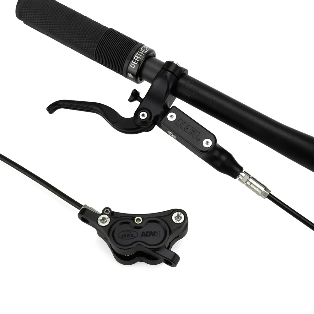 uPRISE Bikes Hel HEL Advocate 4-Piston Hydraulic Disc Brake System - Stealth Black/Carbon | Price match, 365 day return s, 18-Month Warranty, Finance Available & Free UK Delivery