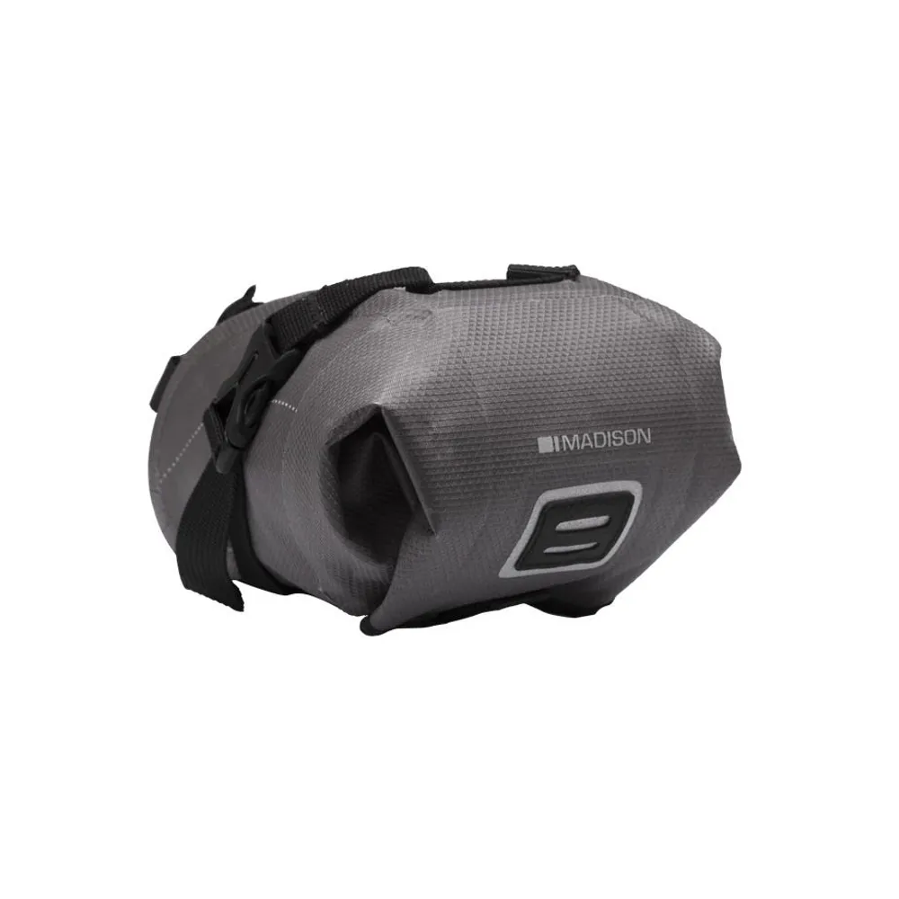 uPRISE Bikes Madison Caribou Waterproof Bike Packing Micro Seat Pack - Grey | Price match, 365 day return s, 18-Month Warranty, Finance Available & Free UK Delivery