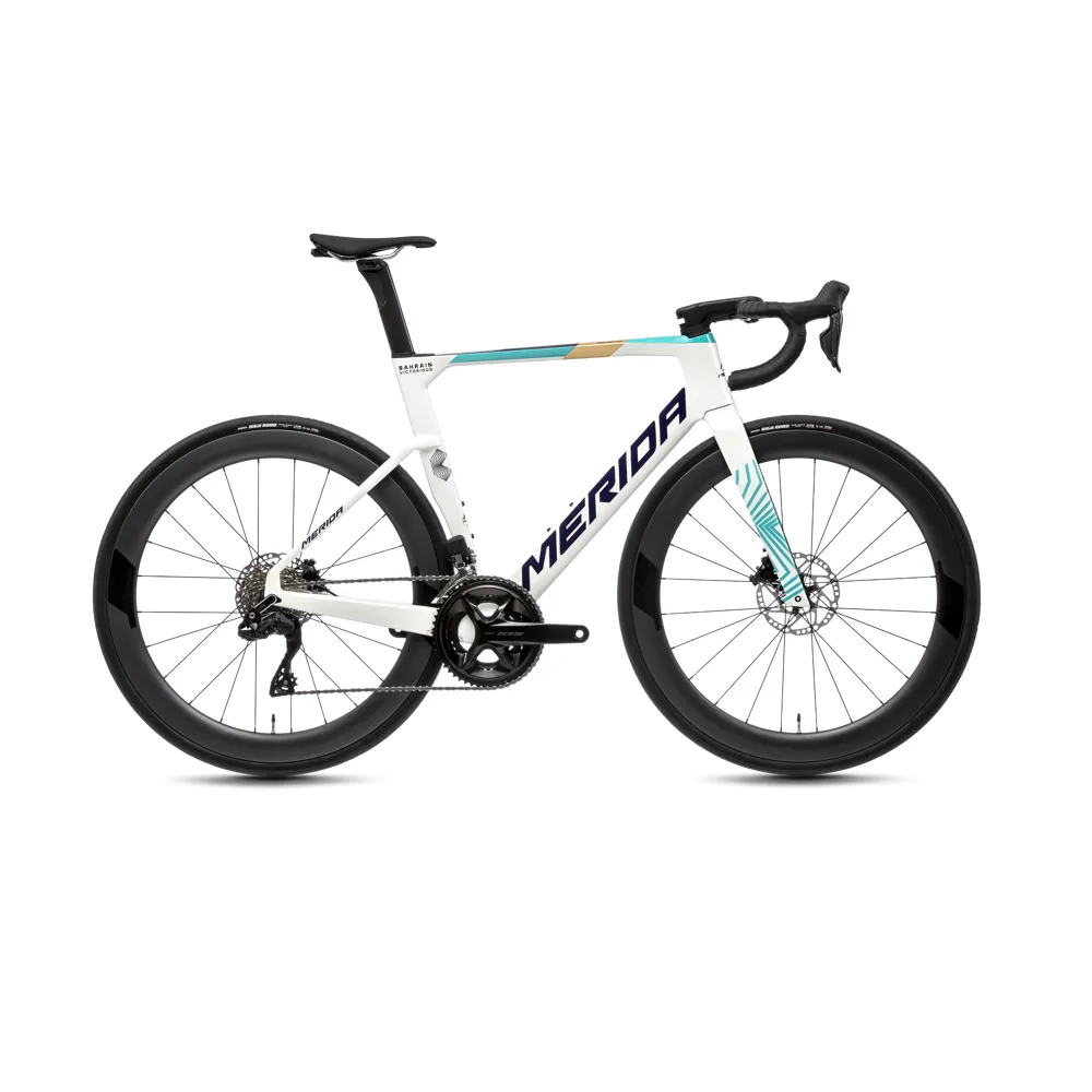 uPRISE Bikes Merida Reacto 6000 2025 Carbon Aero Road Bike - Teal/Pearl | Price match, 365 day return s, 18-Month Warranty, Finance Available & Free UK Delivery